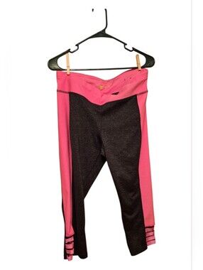 Xersion Pink and Black Womens' Leggings, Size Lg